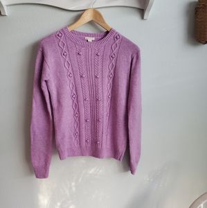 J. Crew Girl's purple sweater 14 (L)